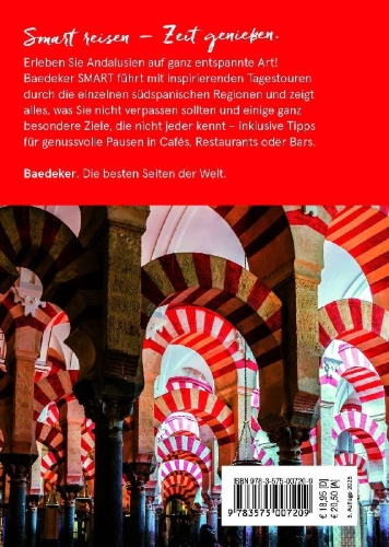 Buchcover und Innenansicht für das Buch: Baedeker SMART Reiseführer Andalusien