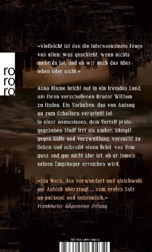 Buchcover und Innenansicht für das Buch: Im Land der letzten Dinge