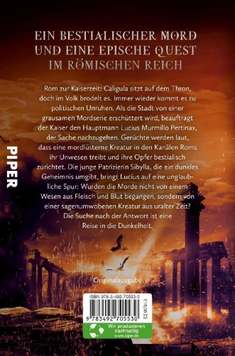 Buchcover und Innenansicht für das Buch: Indagator - Die Bestien von Rom