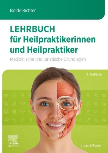 Buchcover und Innenansicht für das Buch: Lehrbuch für Heilpraktikerinnen und Heilpraktiker