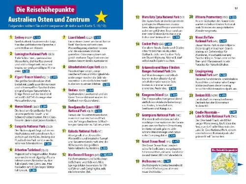 Buchcover und Innenansicht für das Buch: Reise Know-How Reiseführer Australien Osten und Zentrum