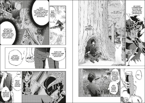 Buchcover und Innenansicht für das Buch: Ankoku Kishi no Ore Desu ga Saikyou no Seikishi o Mezashimasu