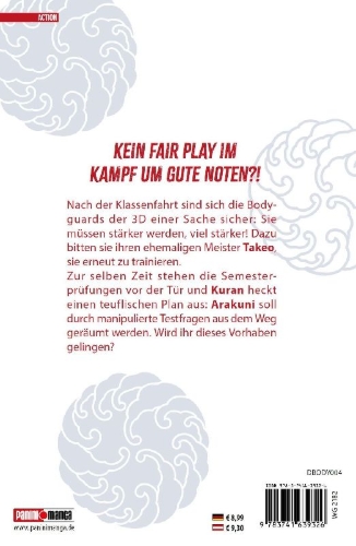 Buchcover und Innenansicht für das Buch: Honeko Akabanes Bodyguard 04