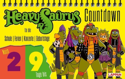 Buchcover und Innenansicht für das Buch: HeavySaurus Countdown