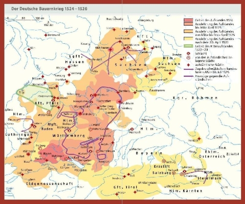 Buchcover und Innenansicht für das Buch: Der Bauernkrieg