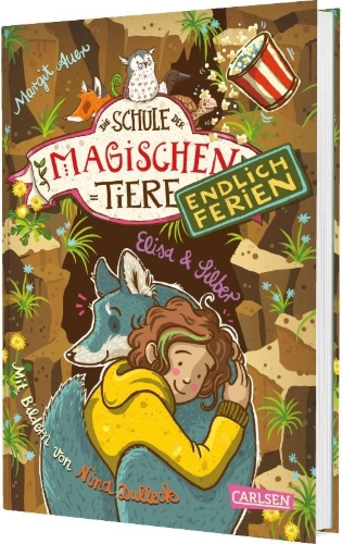 Buchcover und Innenansicht für das Buch: Die Schule der magischen Tiere. Endlich Ferien 9: Elisa und Silber