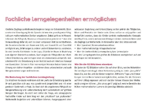 Buchcover und Innenansicht für das Buch: 52 Blitzideen: Mathe