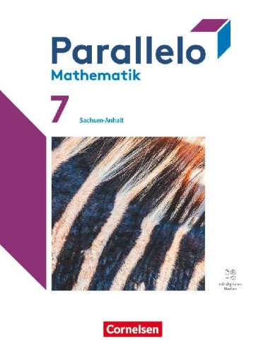 Buchcover und Innenansicht für das Buch: Parallelo 7. Schuljahr - Sachsen-Anhalt - Schulbuch mit digitalen Hilfen, Erklärfilmen und Wortvertonungen