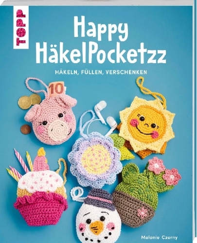 Buchcover und Innenansicht für das Buch: Happy HäkelPocketzz