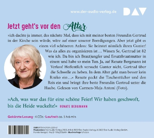 Buchcover und Innenansicht für das Buch: Man muss sich nur trauen. Die Online-Omi trägt die Schleppe