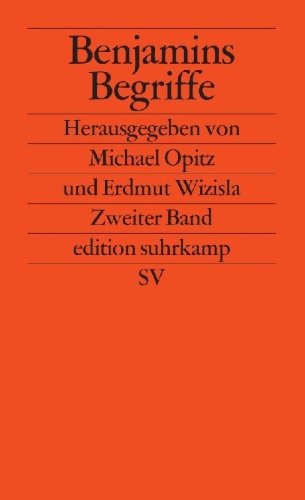 Buchcover und Innenansicht für das Buch: Benjamins Begriffe