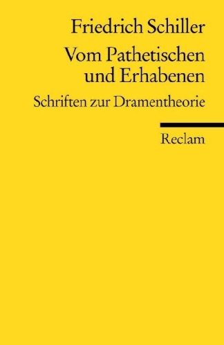 Buchcover und Innenansicht für das Buch: Vom Pathetischen und Erhabenen