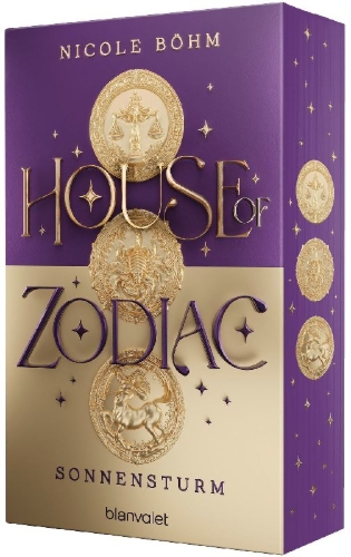 Buchcover und Innenansicht für das Buch: House of Zodiac - Sonnensturm