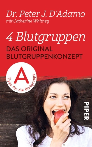 Buchcover und Innenansicht für das Buch: Bloody Type A ? Food, Beverage and Supplement Lists from ? Eat Right for Your Type?