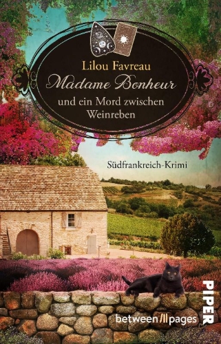 Buchcover und Innenansicht für das Buch: Madame Bonheur und ein Mord zwischen Weinreben