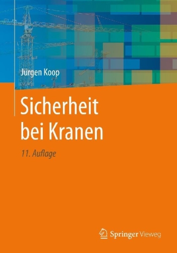 Buchcover und Innenansicht für das Buch: Sicherheit bei Kranen