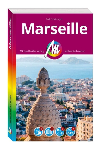 Buchcover und Innenansicht für das Buch: MICHAEL MÜLLER Reiseführer Marseille MM-City