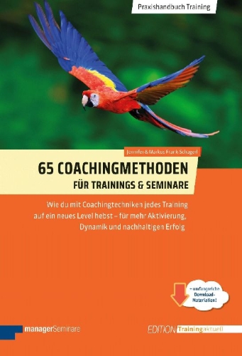 Buchcover und Innenansicht für das Buch: 65 Coachingmethoden für Trainings und Seminare