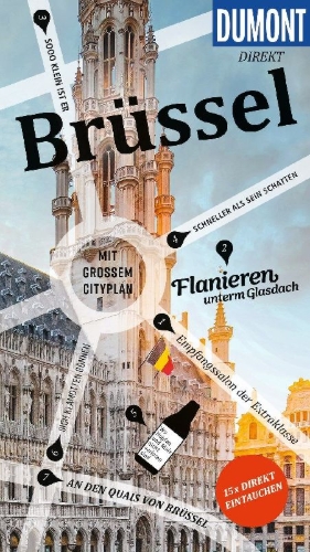 Buchcover und Innenansicht für das Buch: DUMONT direkt Reiseführer Brüssel