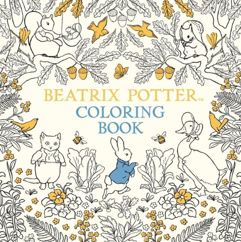 Buchcover und Innenansicht für das Buch: The Beatrix Potter Coloring Book