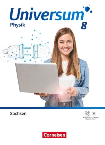 Buchcover und Innenansicht für das Buch: Universum Physik 8. Schuljahr - Gymnasium Sachsen - Schulbuch