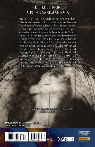 Buchcover und Innenansicht für das Buch: Death: The High Cost of Living #1-#3, Death: The Time of Your Life #1-#3