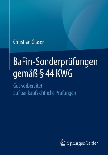 Buchcover und Innenansicht für das Buch: BaFin-Sonderprüfungen gemäß § 44 KWG