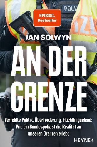 Buchcover und Innenansicht für das Buch: An der Grenze