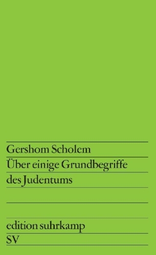 Buchcover und Innenansicht für das Buch: Über einige Grundbegriffe des Judentums