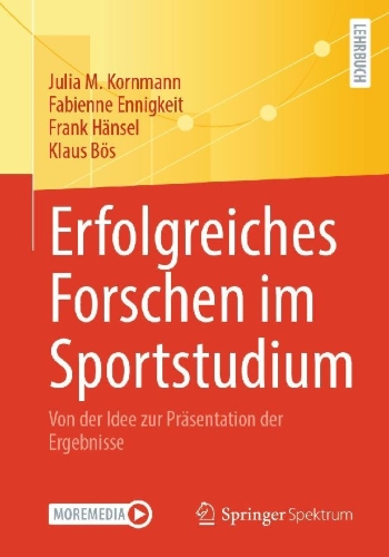 Buchcover und Innenansicht für das Buch: Erfolgreiches Forschen im Sportstudium