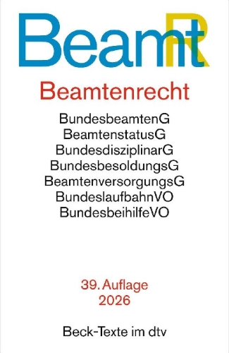 Buchcover und Innenansicht für das Buch: Beamtenrecht. BeamtR