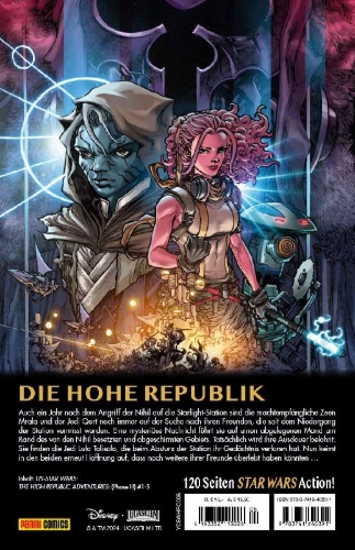 Buchcover und Innenansicht für das Buch: Star Wars: The High Republic Adventures: (Phase III) 1-5