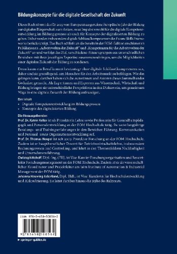 Buchcover und Innenansicht für das Buch: Bildungskonzepte für die digitale Gesellschaft der Zukunft
