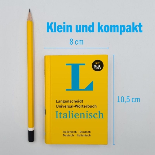 Buchcover und Innenansicht für das Buch: Langenscheidt Universal-Wörterbuch Italienisch