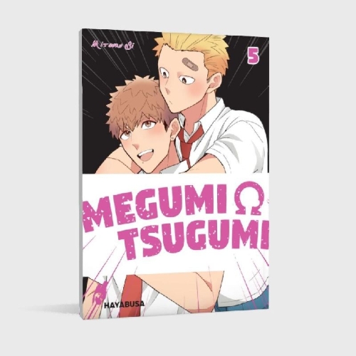 Buchcover und Innenansicht für das Buch: Megumi to Tsugumi