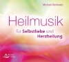 Buchcover und Innenansicht für das Buch: Heilmusik für Selbstliebe und Herzheilung