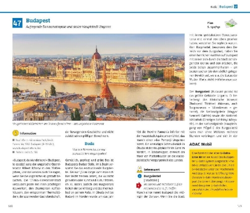 Buchcover und Innenansicht für das Buch: ADAC Reiseführer plus Ungarn
