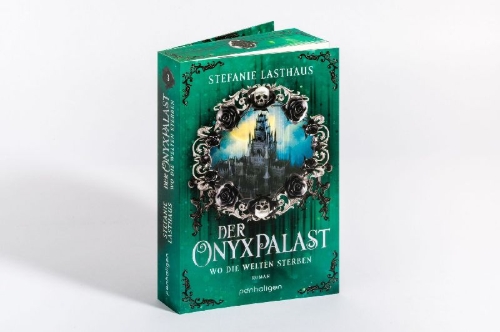 Buchcover und Innenansicht für das Buch: Der Onyxpalast - Wo die Welten sterben