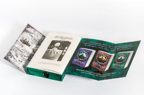 Buchcover und Innenansicht für das Buch: Der Onyxpalast - Wo die Welten sterben