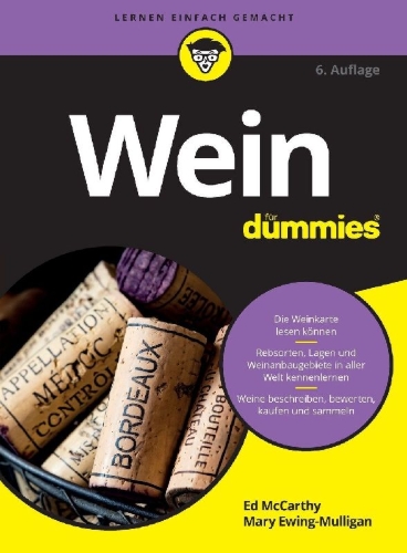 Buchcover und Innenansicht für das Buch: Wein für Dummies