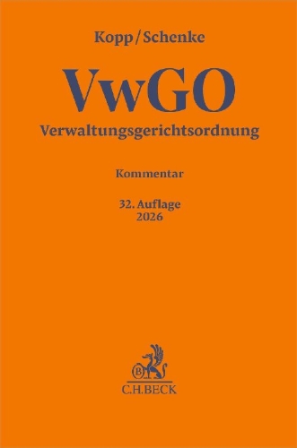 Buchcover und Innenansicht für das Buch: Verwaltungsgerichtsordnung. VwGO