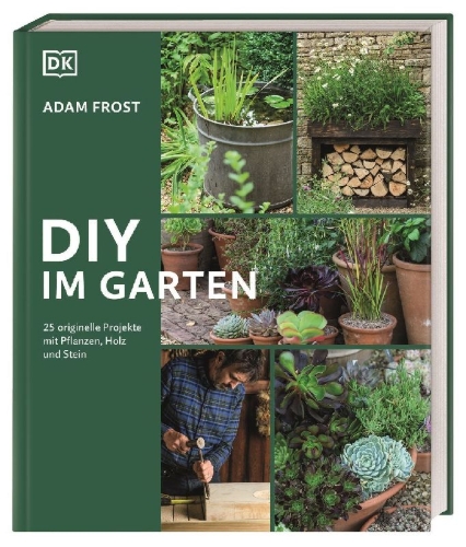 Buchcover und Innenansicht für das Buch: DIY im Garten