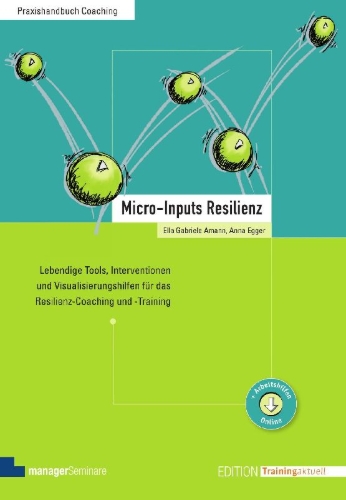 Buchcover und Innenansicht für das Buch: Micro-Inputs Resilienz