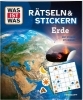Buchcover und Innenansicht für das Buch: WAS IST WAS Rätseln und Stickern: Erde
