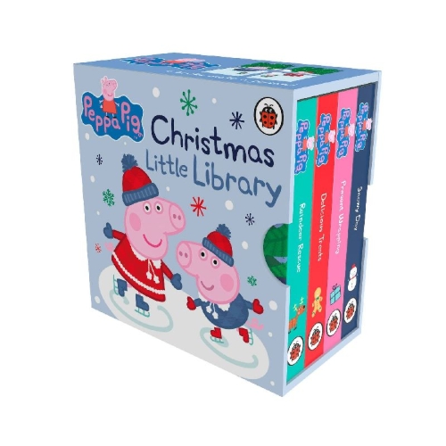 Buchcover und Innenansicht für das Buch: Peppa Pig: Christmas Little Library