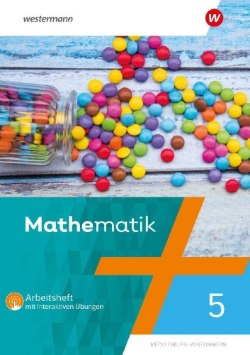 Buchcover und Innenansicht für das Buch: Mathematik 5. Arbeitsheft mit interaktiven Übungen. Für Regionale Schulen in Mecklenburg-Vorpommern