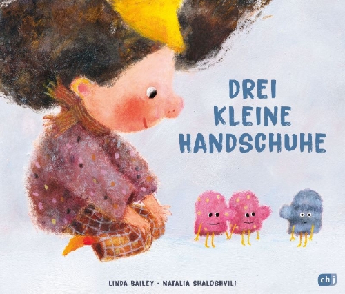 Buchcover und Innenansicht für das Buch: Drei kleine Handschuhe