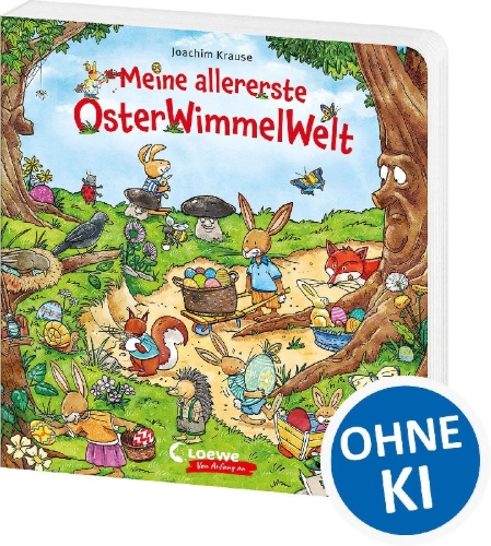 Buchcover und Innenansicht für das Buch: Meine allererste OsterWimmelWelt