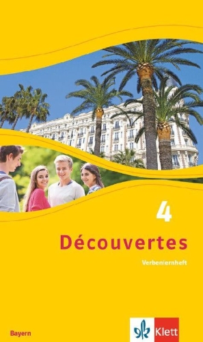 Buchcover und Innenansicht für das Buch: Découvertes 4. Verbenlernheft 4. Lernjahr. Ausgabe Bayern