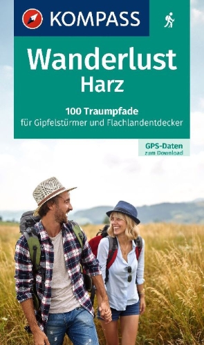 Buchcover und Innenansicht für das Buch: KOMPASS Wanderlust Harz